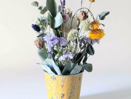 Composition artisanale en fleurs séchées pour décoration d’intérieur Pepeta par Flora Paris