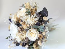 Bouquet de mariée aux couleurs intemporelles Noirmoutier par Flora Paris