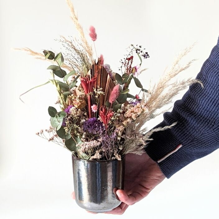 Composition de fleurs séchées aux couleurs automnales, Natalie 2