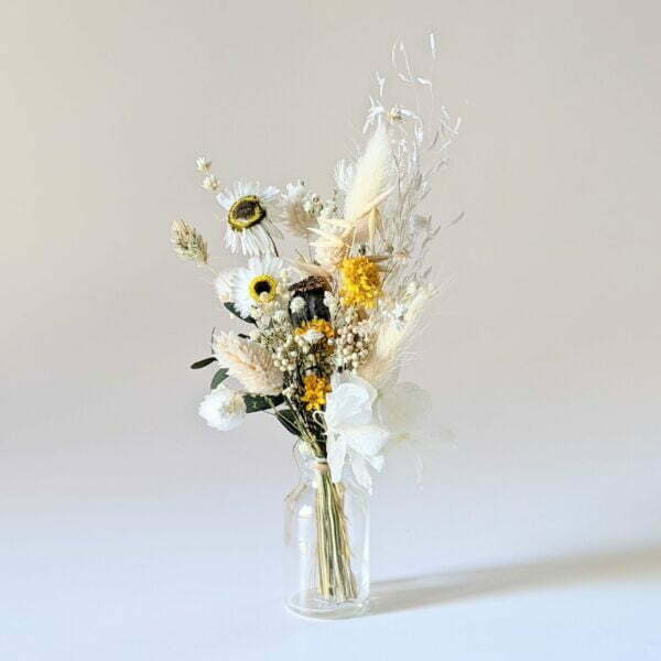 Mini bouquet de fleurs séchées pour décoration de table évènementielle, Fiesta 5