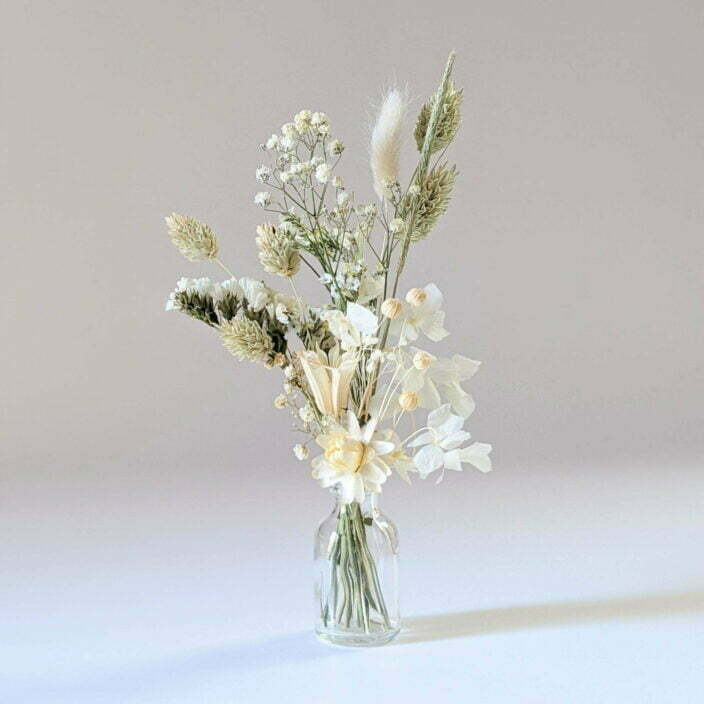 Mini bouquet de fleurs séchées pour décoration de table évènementielle, Fiesta 4