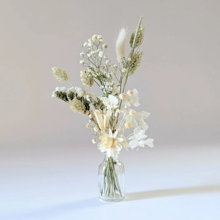 Mini bouquet de fleurs séchées pour décoration de table évènementielle, Fiesta – Image 2