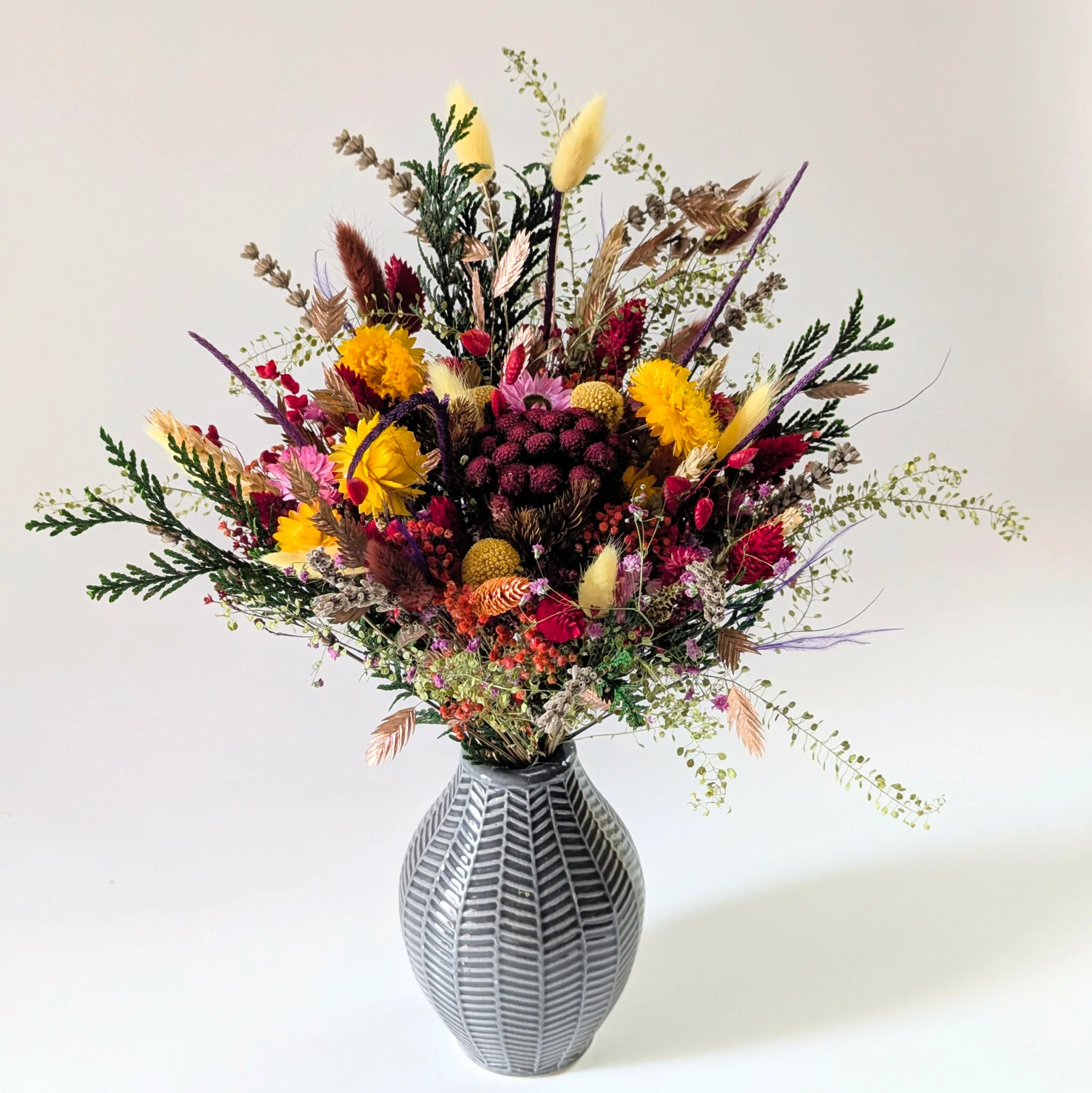 Bouquet de fleurs naturelles séchées & fleurs stabilisées, Mila – Image 2