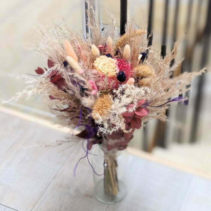 Bouquet de fleurs séchées & fleurs stabilisées, Zara 3