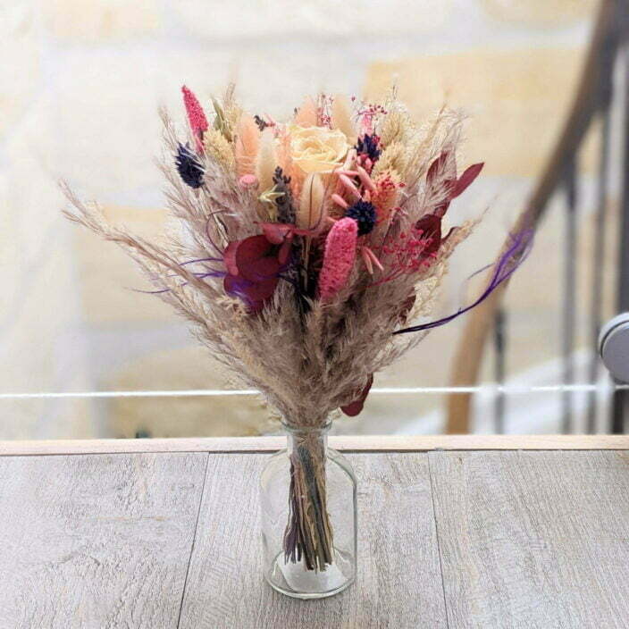 Bouquet de fleurs séchées & fleurs stabilisées, Zara 5