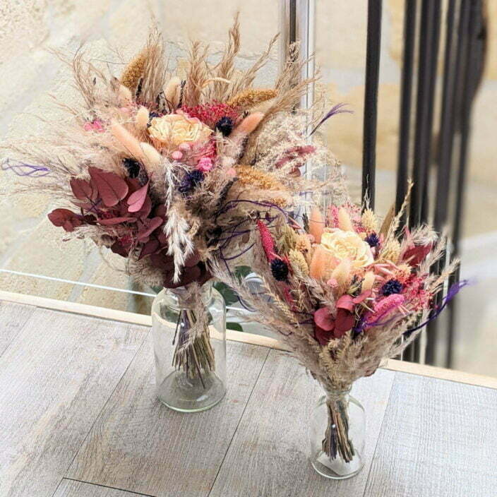Bouquet de fleurs séchées & fleurs stabilisées, Zara
