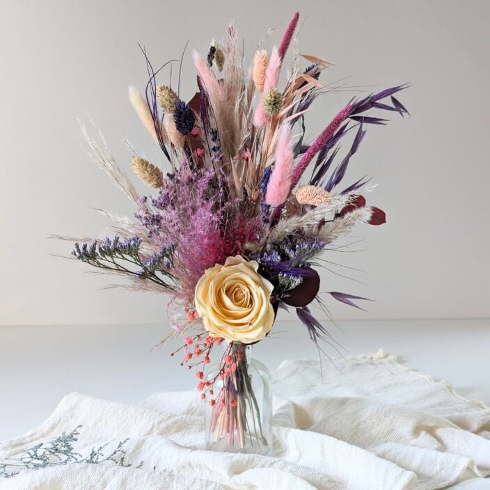 Petit bouquet de fleurs séchées & fleurs stabilisées, Zara