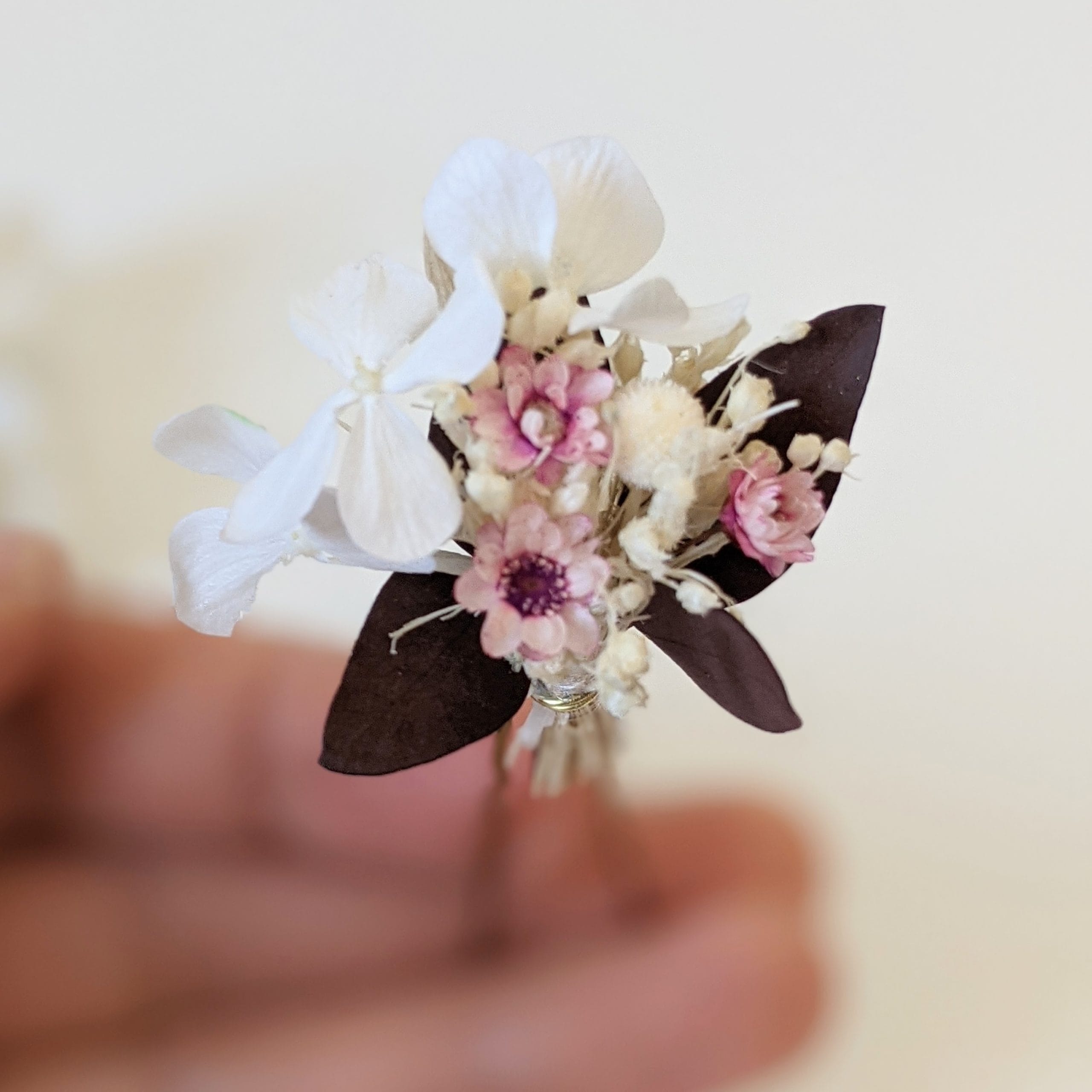 Lot de 5 épingles à cheveux ornées de fleurs stabilisées, Aphrodite – Image 2