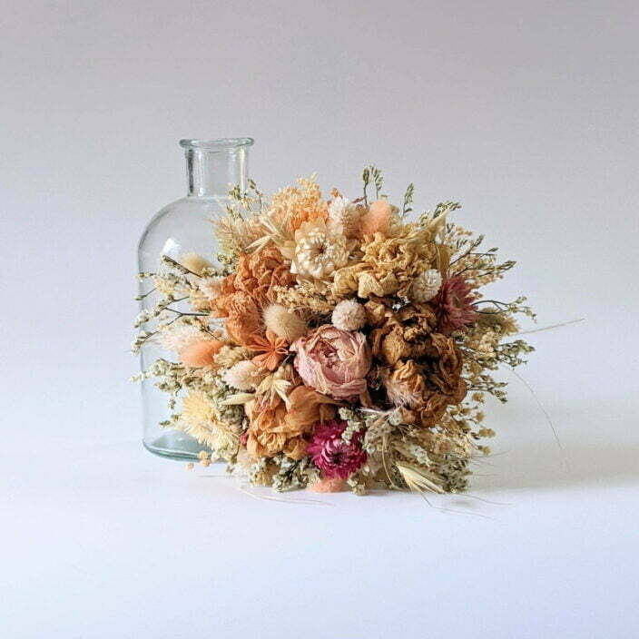 Bouquet de fleurs séchées naturelles pour décoration d’intérieur, Adélie