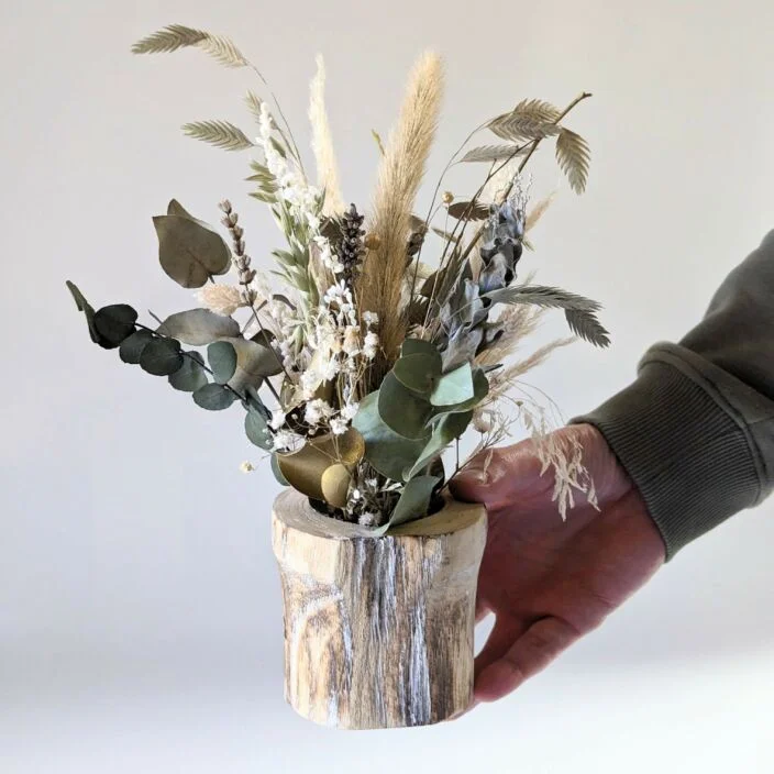 Composition de fleurs séchées et stabilisées style scandinave, Sunniva – Image 4