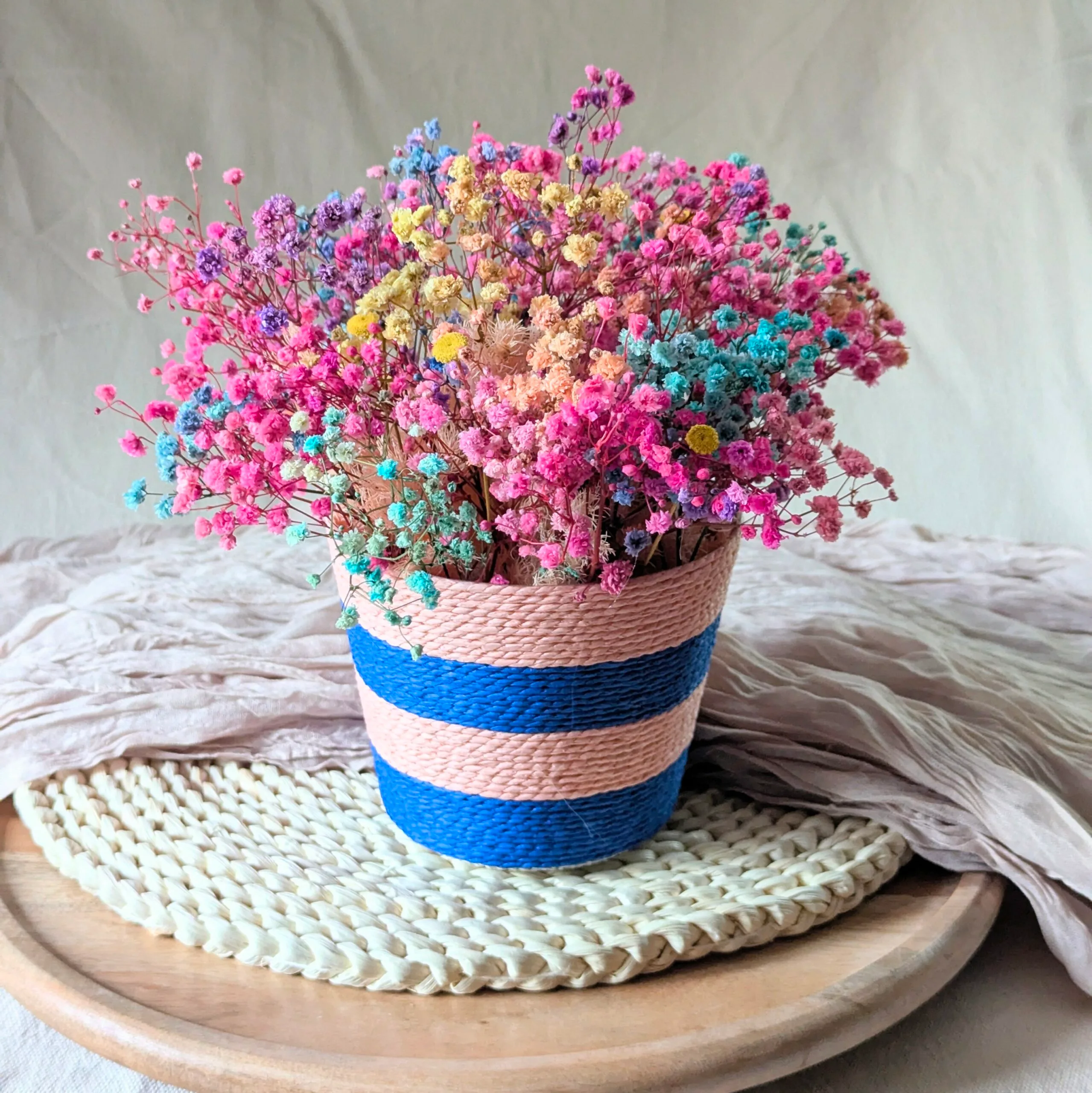 Composition artisanale en gypsophile stabilisé pour décoration d'intérieur, Pepeta – Image 4