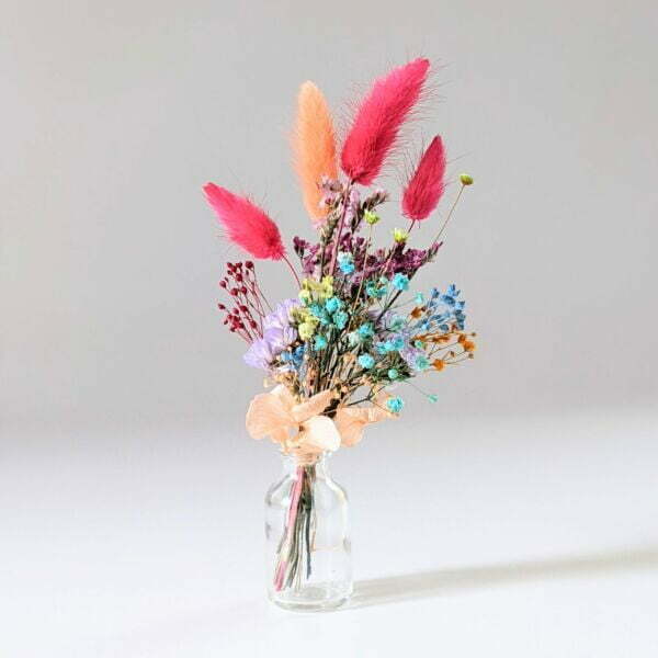 Mini bouquet de fleurs séchées pour décoration de table évènementielle, Pimp 3