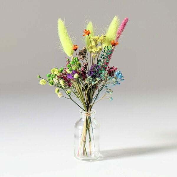 Mini bouquet de fleurs séchées pour décoration de table évènementielle, Pimp 3