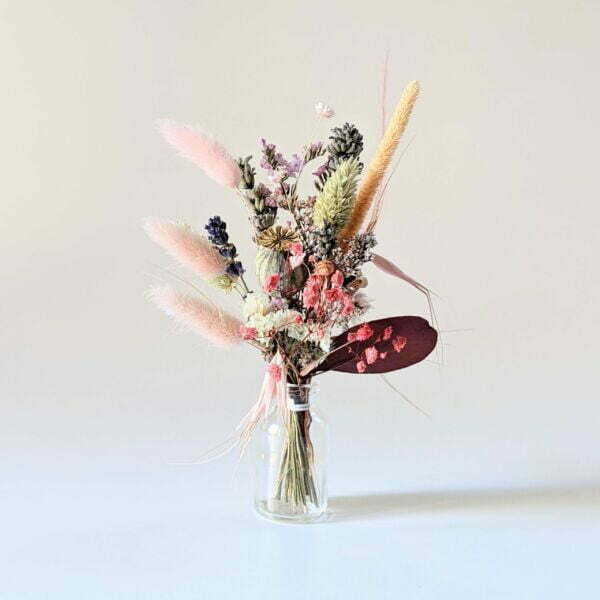 Mini bouquet de fleurs séchées pour décoration de table évènementielle, Rosae 5