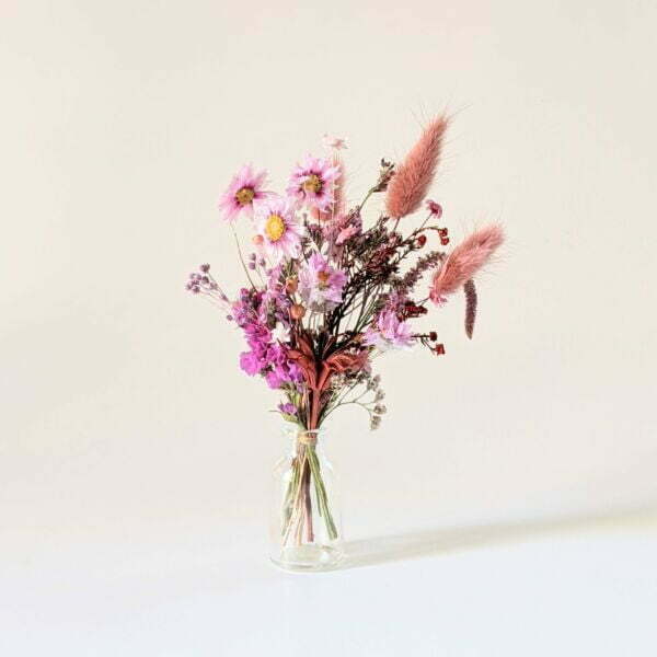 Mini bouquet de fleurs séchées pour décoration de table évènementielle, Rosae 4