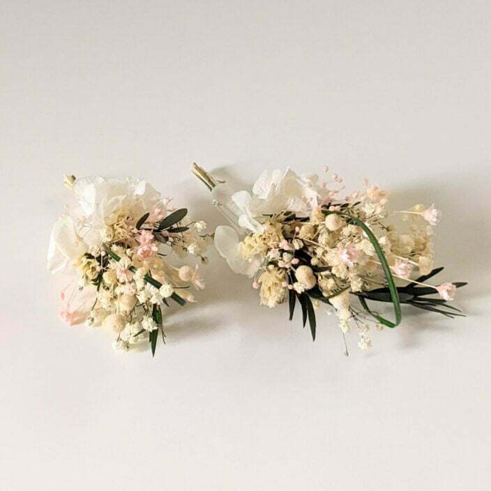 Boutonnière de fleurs séchées et fleurs stabilisées, Rafaela 2