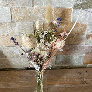 Mini bouquet de fleurs séchées pour décoration de table évènementielle, Rosae évalué par Jeuland
