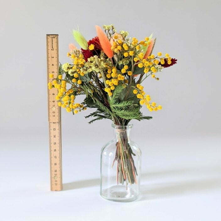 Petit bouquet de fleurs séchées et stabilisées pour décoration d’intérieur branchée, Pumpkin 2