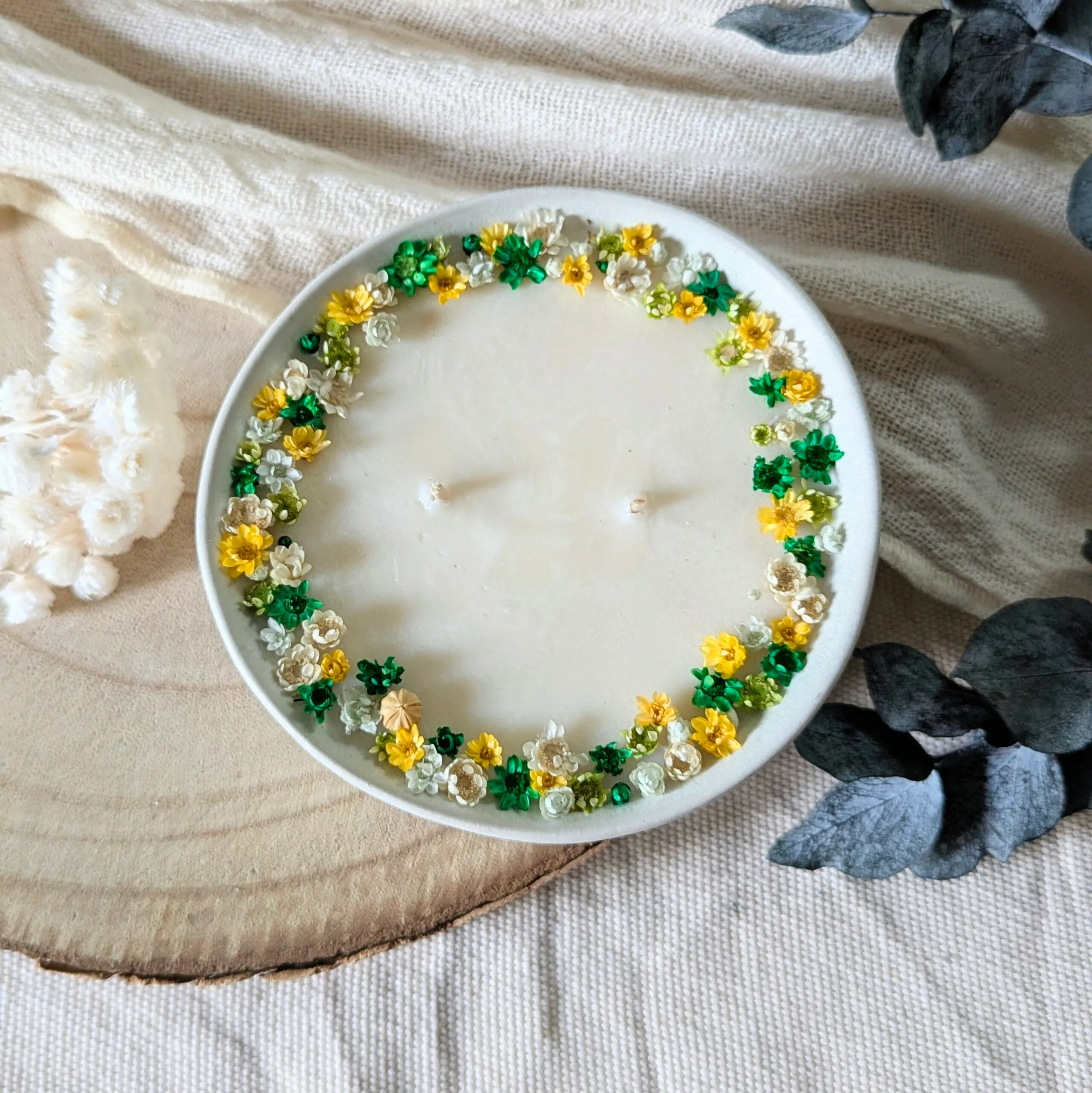 Bougie fleurie parfum pivoine, Rosae – Image 3