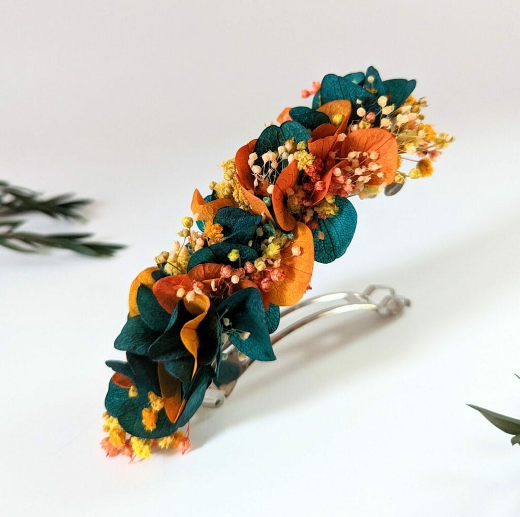 Barrette Fleur Naturelle Mariage
