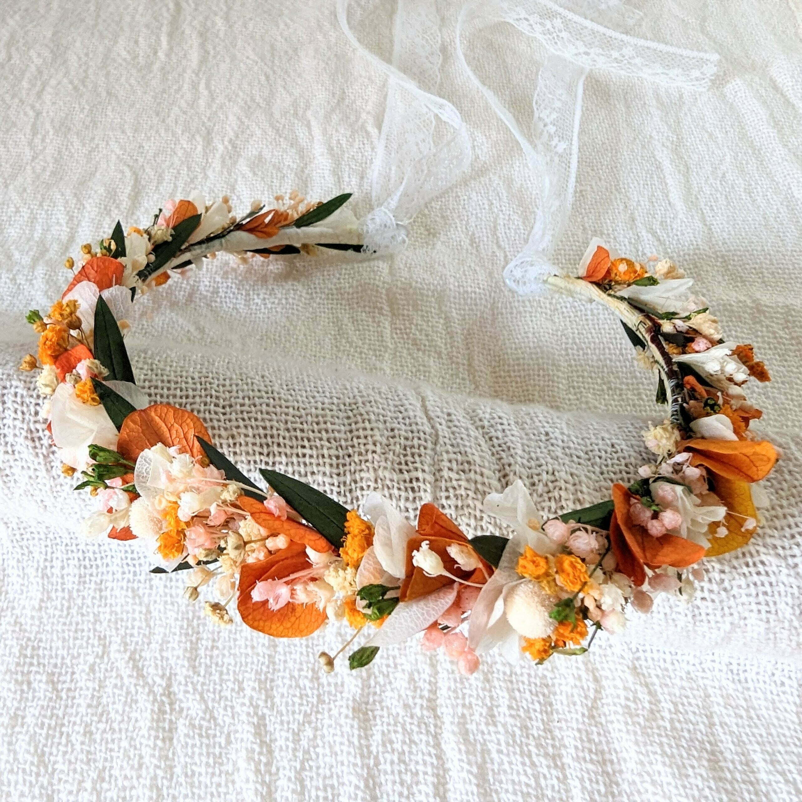 Couronne de Fleurs Artificielles pour Cheveux